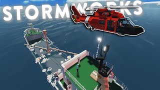 DANGEROUS SINKING SHIP RESCUE amp SURVIVAL  Stormworks Multiplayer Gameplay  Arctic Update [upl. by Koorb966]