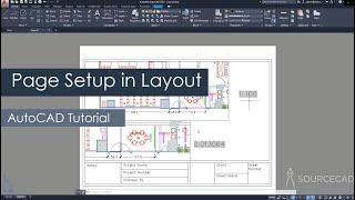 AutoCAD page setup in layout or paper space [upl. by Nnaacissej]