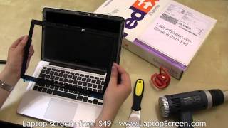 MacBook Pro 13 screen replacement  Installation guide Apple MacBook Pro 13 Unibody LCD repair [upl. by Morganica993]