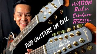 OVATION Richie Sambora Elite Double Neck RSE2255 SIGNATURE COLLECTION GUITAR REVIEW IN SINGAPORE [upl. by Survance]