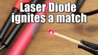 Laser Diode from DVD Burner ignites a match [upl. by Connors]