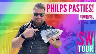 We review Philps Famous Pasties in Cornwall to start our journey to find the best Cornish pasty [upl. by Elesig]