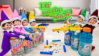 Elf on the Shelf Nerf Battle Good vs Bad Elf on the Shelf Day 22 [upl. by Letsirhc546]