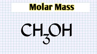 How to find molar mass of CH3OH  methyl alcohol molar mass [upl. by Nodaj83]