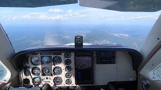 Norwood Massachusetts Gusty Landing in the Beech Bonanza [upl. by Jecoa]