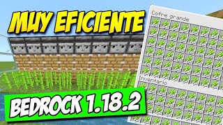 👉 GRANJA DE CAÑA DE AZUCAR 118 😱 1181 1182  2022 MINECRAFT BEDROCK 118 GRANJA de CAÑA FÁCIL [upl. by Mij]