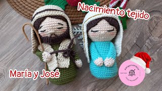 María y José nacimiento tejido amigurumi paso a paso ♥️ [upl. by Ydak]