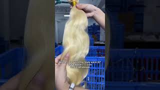 Blonde color 613 hair bodywave bundles 20 inch dyhair777 613hair [upl. by Senoj678]