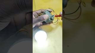 motor testing 220 volt ac 9 watt led bulb shorts youtubeshorts [upl. by Nrehtak]