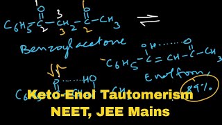 Tauromerism  Factors Affecting and Condition to Show Tautomerism  JEE NEET [upl. by Ggerg]