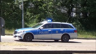 Fustw Polizei Karlsruhe  RTW amp NEF DRK Karlsruhe auf Einsatzfahrt [upl. by Oleg367]