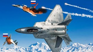 Shock the World Russias fifth generation Su57 fighter jet was blown up by a US F35 on the way [upl. by Ahsiym]