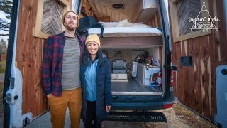 Van Life Tour  She converted a Sprinter in 2 months into an amazing tiny home on wheels [upl. by Elocon611]