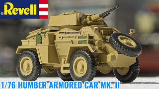 MODEL KIT BUILD AND REVIEW  Revell 176 Humber Armored Car Mk II [upl. by Ami143]