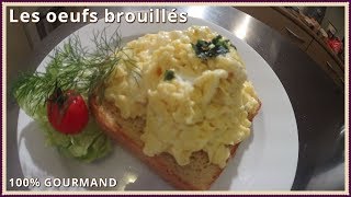 Recette des oeufs brouillés [upl. by Zingg]