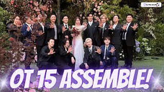 All SUPER JUNIOR OT15 Members Attend Ryeowook amp Aris Wedding [upl. by Deyes]