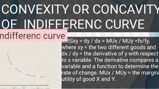 Convexity or Concavity of Indifference curve [upl. by Ahsitra255]