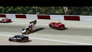 NR2003 1996 Ron Burchette ARCA Flip  Atlanta Reenactment [upl. by Nairot]