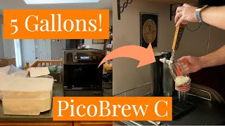 Manual Brew with a PicoBrew C  5 Gallons  4k [upl. by Novahc11]