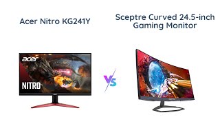 Acer Nitro vs Sceptre Curved Gaming Monitor Which is Best [upl. by Ariaek]