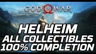 God of War Helheim  All Collectibles Shrines Ravens Artefacts Chests Lore Markers [upl. by Hali]