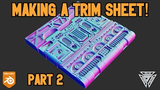 b3d Making a Trim Sheet Part 2 [upl. by Brink73]