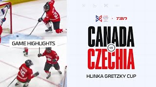 Canada vs Czechia FULL HIGHLIGHTS  2024 Hlinka Gretzky Cup [upl. by Daeriam773]