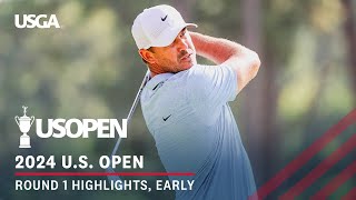 2024 US Open Highlights Round 1 Early [upl. by Seek966]