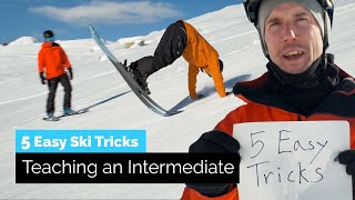 5 Easy Ski Tricks  Teaching an Intermediate Skier [upl. by Eelrebmik245]