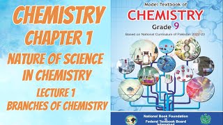 Chemistry Chapter 1 Nature of science in chemistry 🧪 lecture 1 and branches of chemistry [upl. by Schaper]