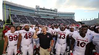 Rutgers football sings after beating Virginia Tech [upl. by Aramit491]