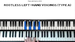 IIVI Rootless Voicings for Piano Type A [upl. by Tilden]