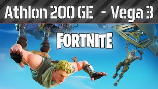 Fortnite Athlon 200GE  VEGA 3 720p PC Sem Placa de Vídeo [upl. by Frerichs]