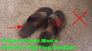 ✅ How To Use Flojos Alonzo Mens Comfort Flip Flop Sandals Review [upl. by Hearsh229]