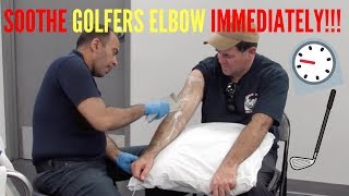 1 Years Golfers Elbow Pain Relieved in Moments THIS WORKS [upl. by Eirased574]