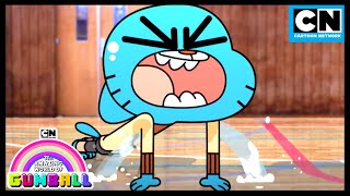 Gumballs Sweaty Secret Is There a Water Park in His Armpit  Gumball  Cartoon Network [upl. by Janey373]