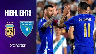 Argentina 41 Guatemala  Extended Game Highlights  International friendly 2024 [upl. by Adnyl]