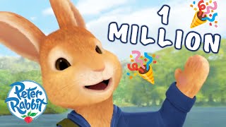 ​OfficialPeterRabbit Hoptastic Celebration 1 Million Subscribers Special 🎉 🥳  Cartoons for Kids [upl. by Palmore663]