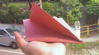 PAPER PLANE  PAPER AEROPLANE AEROPLANE PAPER AEROPLANE PAPER CRAFT TRIANGLE PLANESTEP BY STEP [upl. by Negrom]