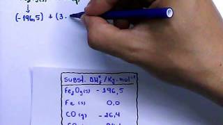 Calculos de entalpias de formação [upl. by Wordoow]