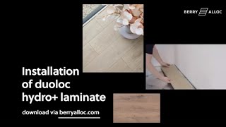 Installation of DuoLoc laminate with hydro English [upl. by Lemaj]