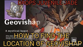 HOW TO UNLOCK PRIMO GEOVISHAP IN GENSHIN IMPACT AWESOME FIGHT AND MUST DEFEAT FOR JUVENILE JADE [upl. by Lleznod]