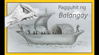 Pagguhit ng Balangay Arts for Grade 5 Cross Hatch and Contour Shading Technique [upl. by Savina]