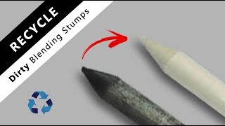 How to clean old amp dirty blending stumps  tortillons [upl. by Arah]