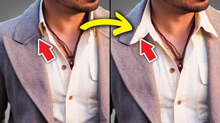 How To Style A Shirt Collar Over A Lapel Suit In 2024 [upl. by Aynas]