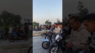 balapan liar vario vs beat karbu motovloggermedan sgmotovlog balapliar [upl. by Inattyrb]