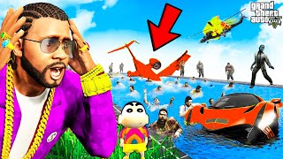 Franklin THE RICHEST MAN Surviving ZOMBIE APOCALYPSE in GTA 5  SHINCHAN and CHOP [upl. by Scribner]