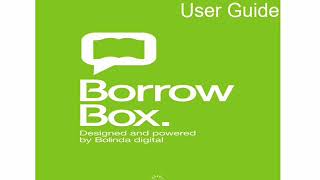 Borrowbox User Guide [upl. by Vod]