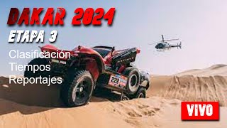 Acción intensa en el Dakar 2024  Etapa 3 transmitida en vivo [upl. by Atalya]