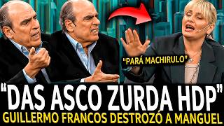 ¡GUILLERMO FRANCOS DEJÓ LLORANDO la ZURDA de MANGUEL en VIVO y BANCÓ a MILEI [upl. by Arorua512]